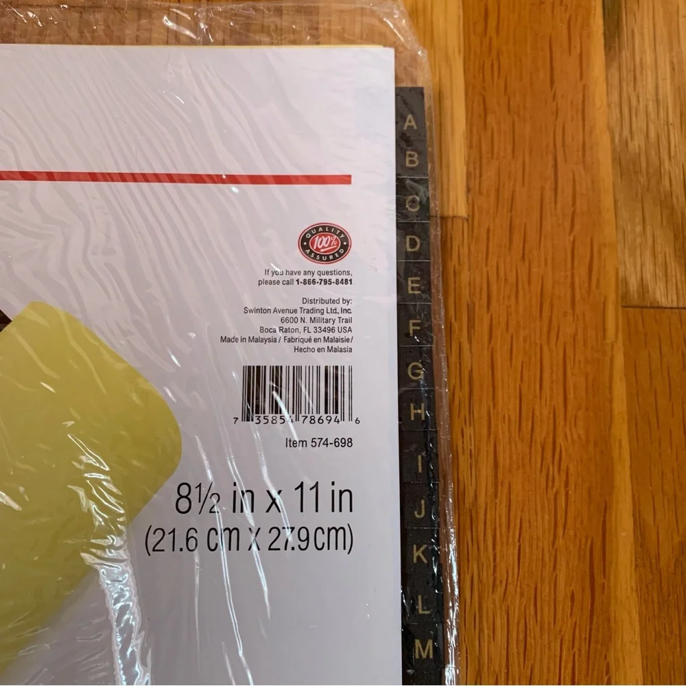 Index Dividers w Alphabetical Tabs Office Depot 3 hole punched Binder Dividers